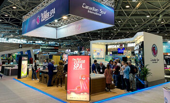 Hot tub manufacturer Canadian Spa International® on Eurexpo Exhibition in Lyon, France